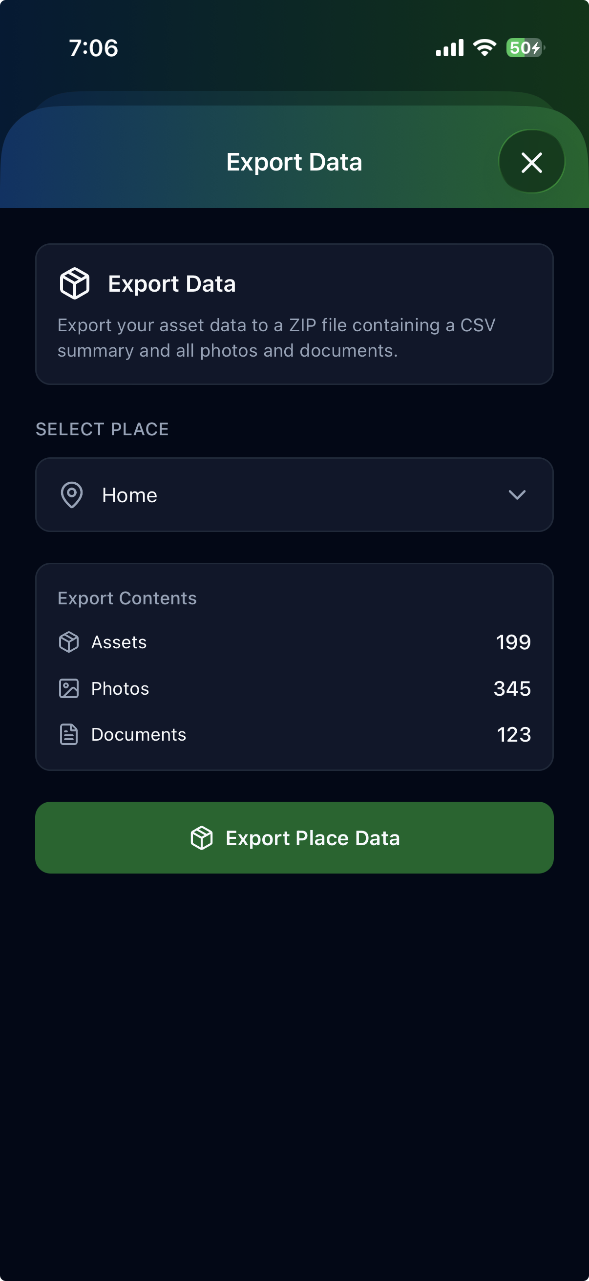 App settings and preferences